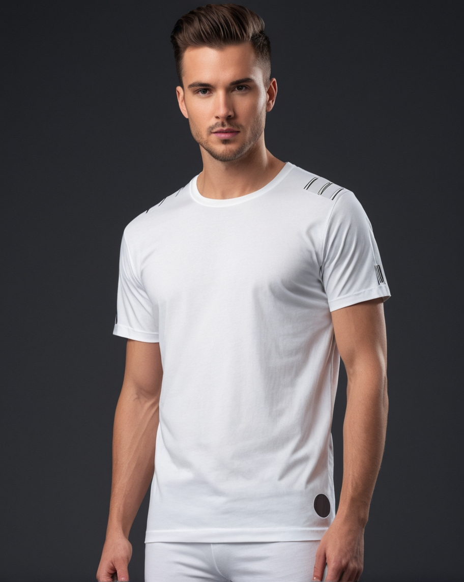 Customisable Short Sleeved Round Neck T-shirt